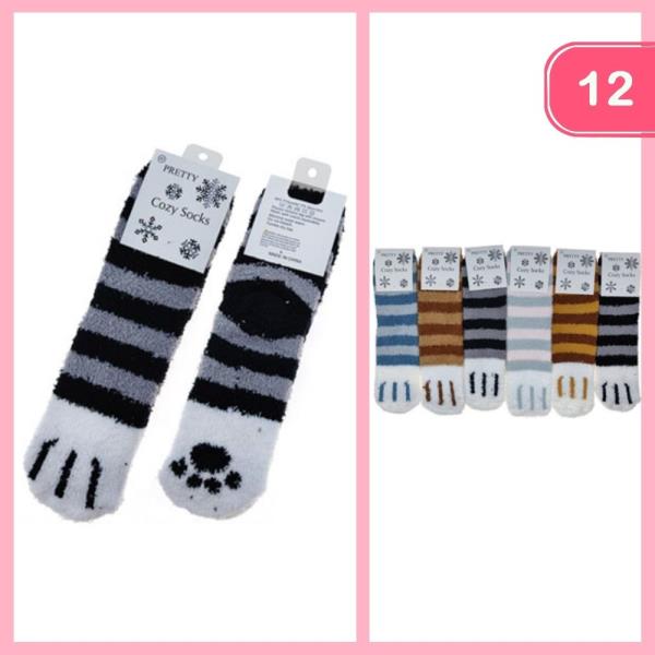 Paw Cozy Socks (12 Units)