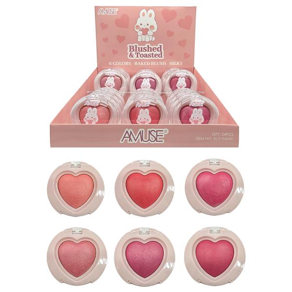 AMUSE BLUSHED AND TOASTED BAKED BLUSH (24 UNITS)