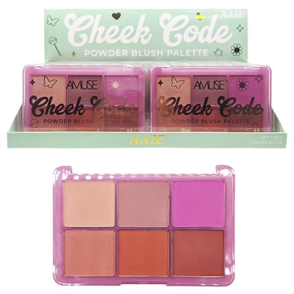 AMUSE CHEEK CODE BLUSH PALETTE (12 UNITS)