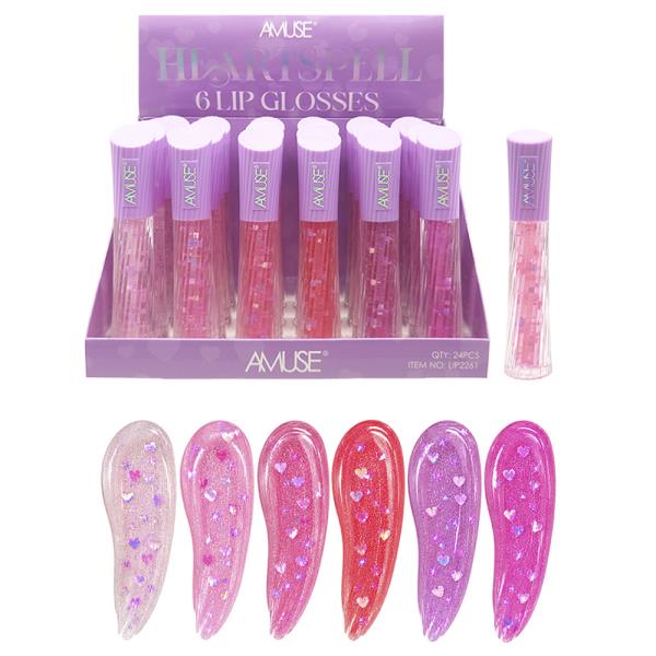 AMUSE HEART SPELL LIP GLOSS (24 UNITS)