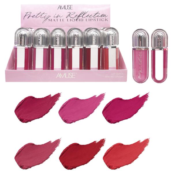 AMUSE PRETTY IN REFLECTION MATTE LIQUID LIPSTICK (24 UNITS)