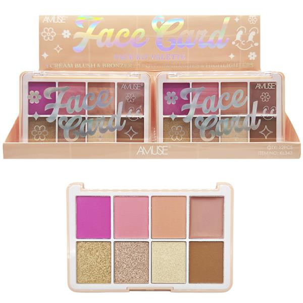 AMUSE FACE CAR FACE KIT PALETTE (12 UNITS)