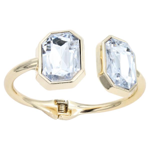 Topz Crystal Open Bangle Bracelet