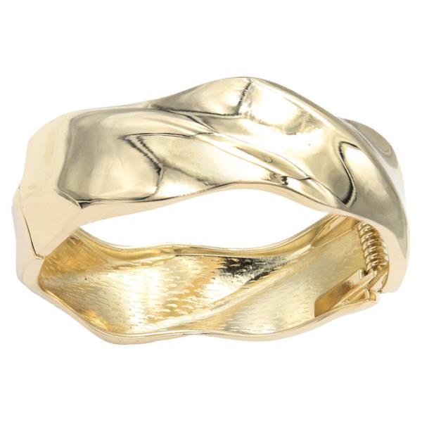 Gold Plated Hinged Bangle Bracelets