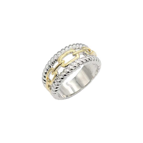 14K Gold Plated Two Tone Plated Ring