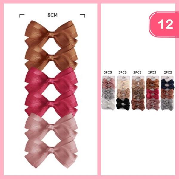 Ribbon Hair Bow (12 Units)