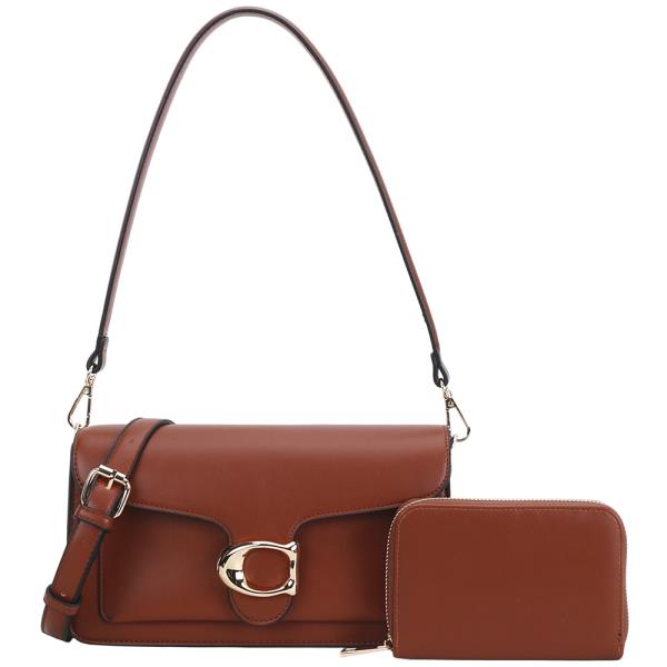 2IN1 SMOOTH SHOULDER CROSSBODY BAG
