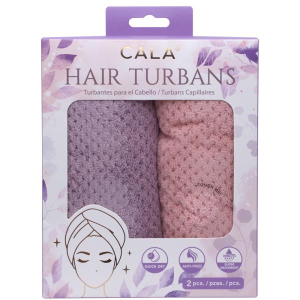 CALA HAIR TURBANS 2 PC SET
