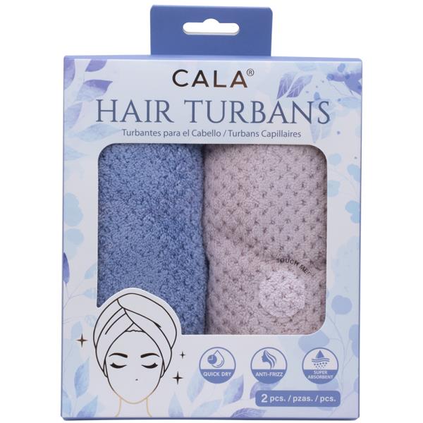 CALA HAIR TURBANS 2 PC SET