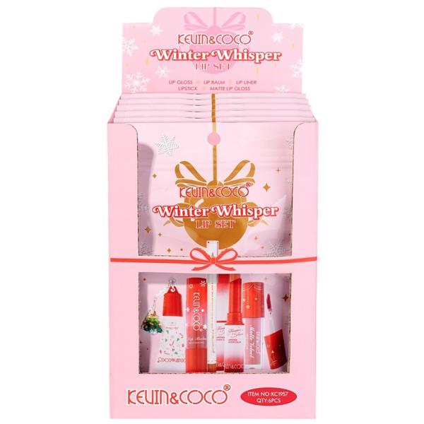 KEVIN AND COCO WINTER WHISPER LIP SET (6 UNITS)
