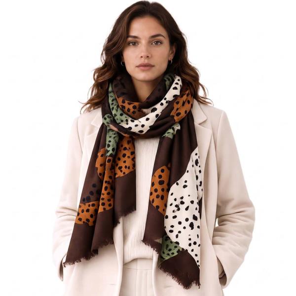 OVERSIZED LEOPARD PRINT LONG SCARF