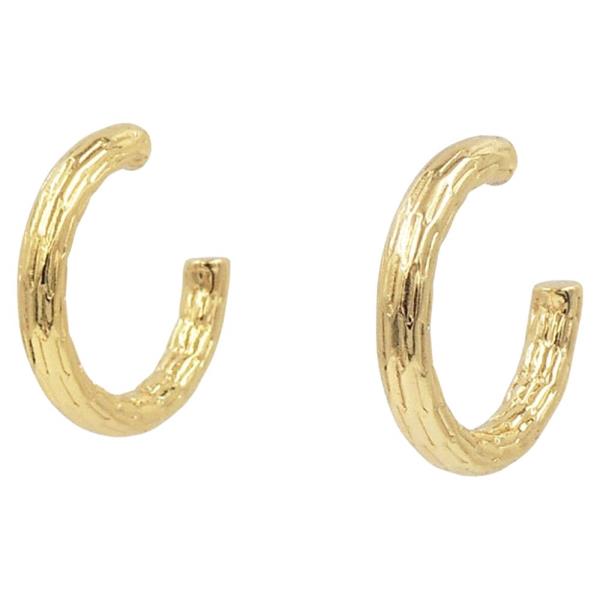 STAINLESS STEEL MESH HOOP EARRING