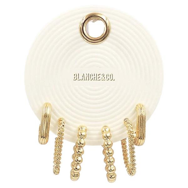 BEADED HOOP EARRING SET