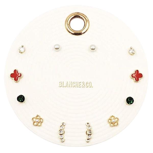 CLIMBER AND PEARL FLOWER EARRING