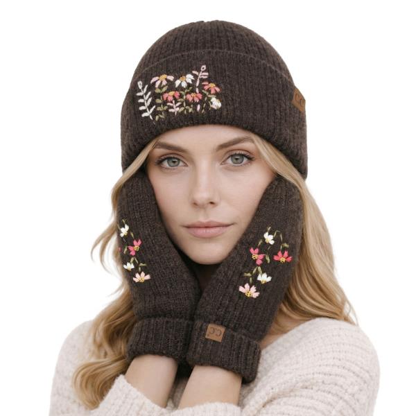 CC FLORAL EMBROIDERY BEANIE