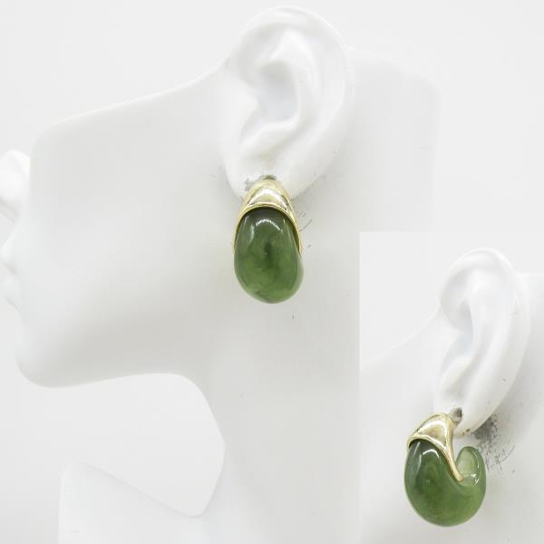 METAL ACCENT PUFFY HOOP EARRING