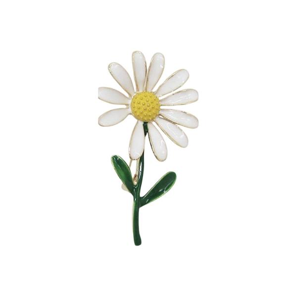 METAL DAISY FLOWER BROOCH