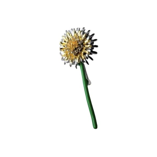 METAL LAYERED PETAL FLOWER BROOCH