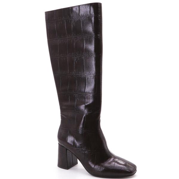 SQUARE TOE PLAIN BOOTS