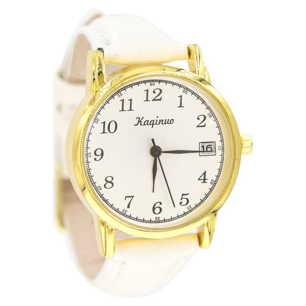 Round Leather Watch