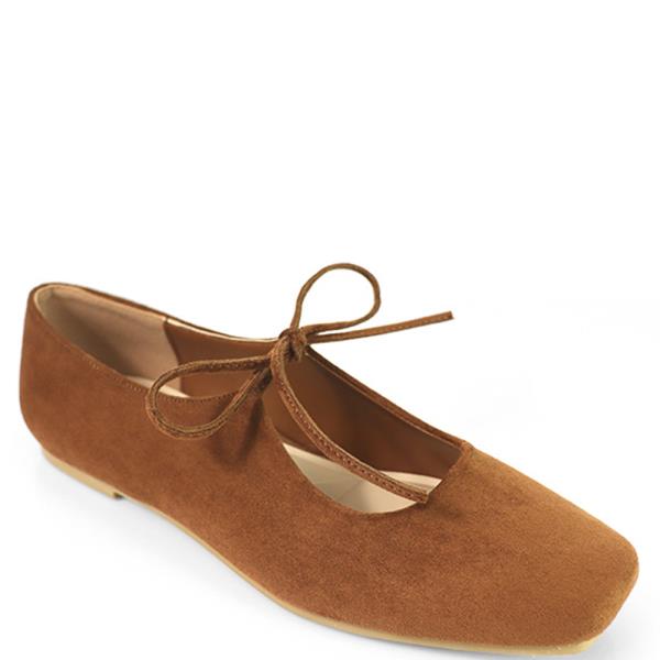 Square Toe Ballerina W Thin Strap (12 Pairs)