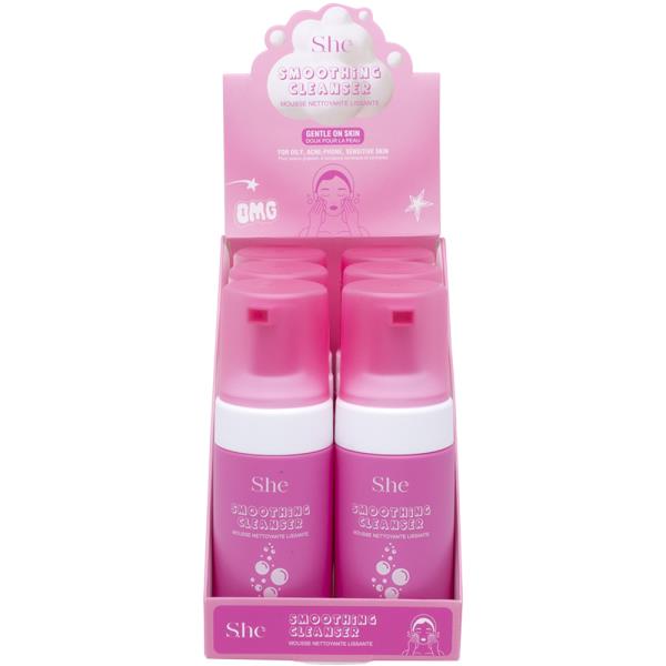 SHE MAKEUP SMOOTHING CLEANSER MOUSSE (6 UNITS)