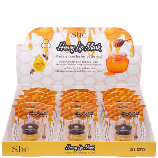 SHE MAKEUP HONEY LIP MASK (12 UNITS)