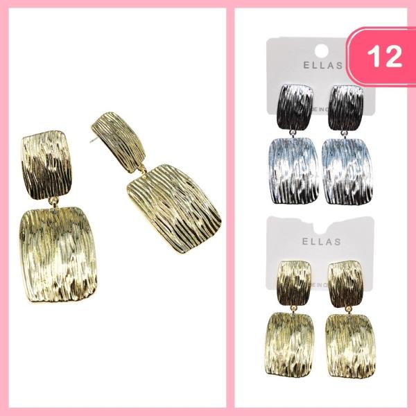 Textured Drop Earring (12 Units)