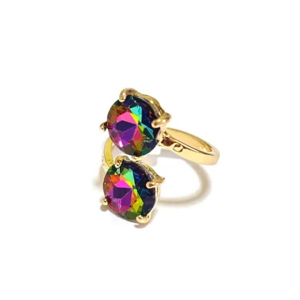 Double Rhinestone Ring