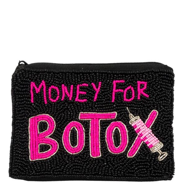 SEED BEAD MONEY FOR BOTOX SYRINGE COIN PURSE BAG