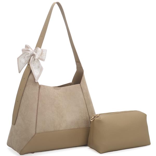 2IN1 SCARF SHOULDER HOBO BAG