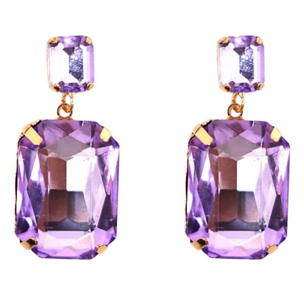 GLASS DROP EARRING