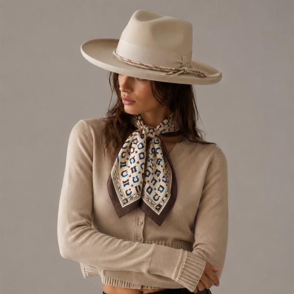 Western Print Square Scarf