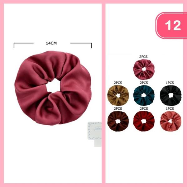 Silky Hair Scrunchie (12 Units)