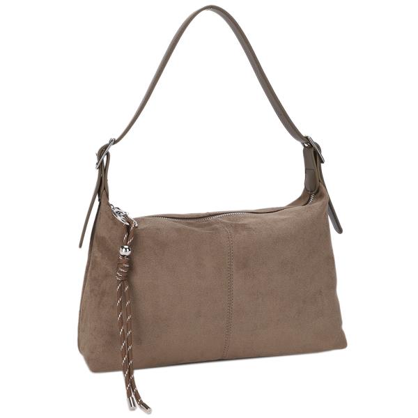 Stylish Suede Texture Shoulder Bag