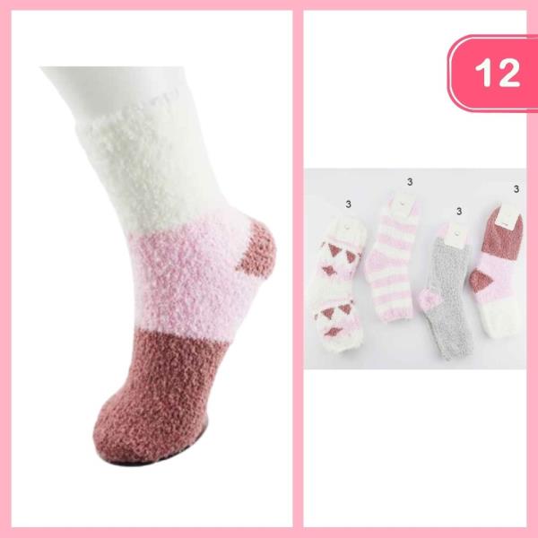 Fuzzy Warm Socks (12 Units)