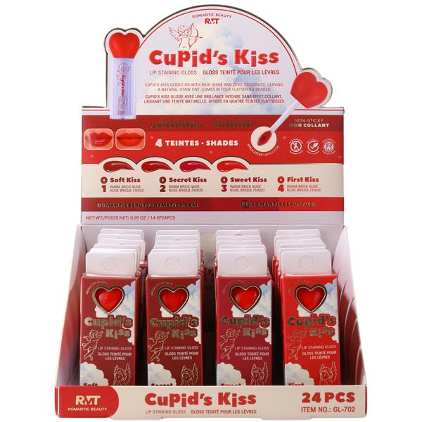 ROMANTIC BEAUTY CUPIDS KISS LIP STAINING GLOSS (24 UNITS)