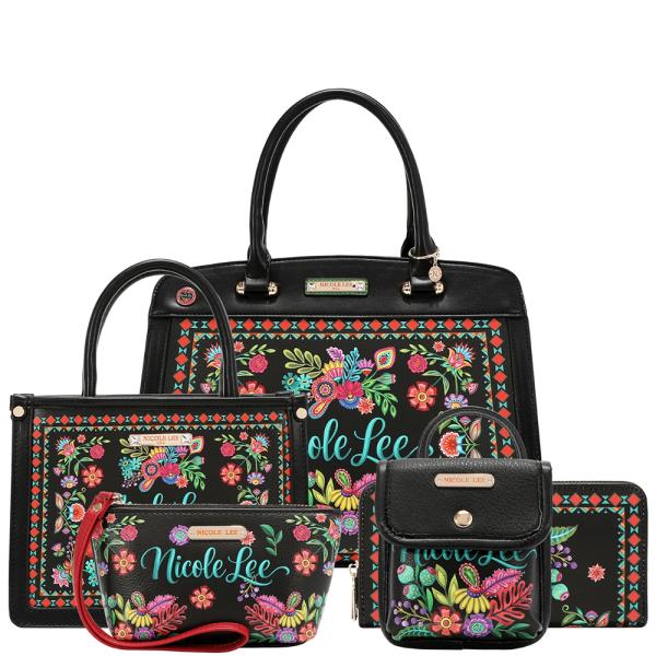 NICOLE LEE KEEP DREAMING 5PC SATCHEL BAG SET