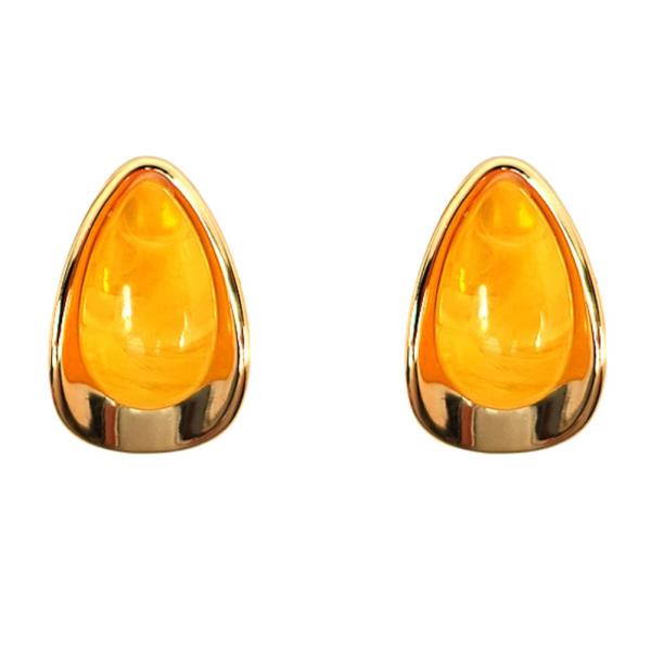 METAL TEARDROP POST EARRING