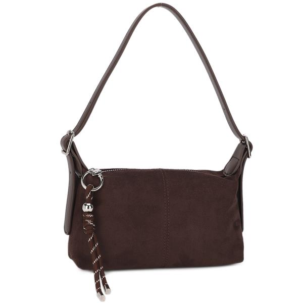 Modern Suede Texture Shoulder Bag