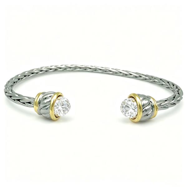 CZ Open Cuff Bracelet