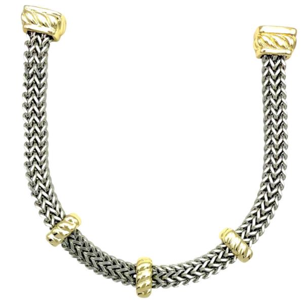 Soft Ponytail Two Tone Bracelet