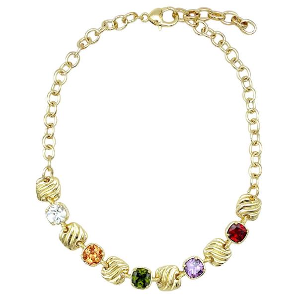 CZ Square Necklace