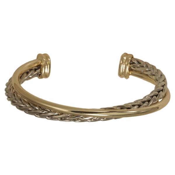 Two Tone Bangle Bracelet