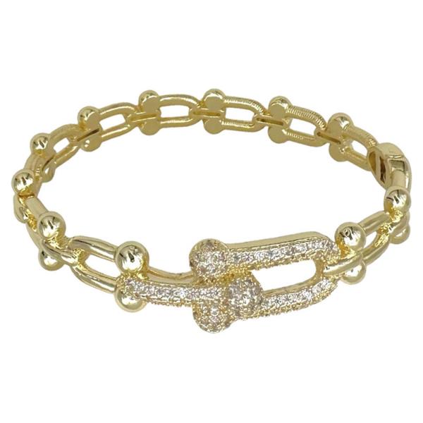 Pave Chain Rhinestone Bracelet