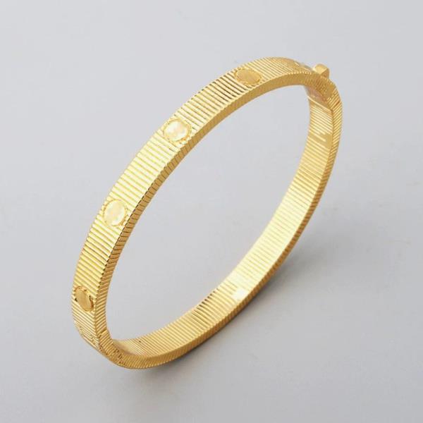 Push Button Lock Bangle Bracelet