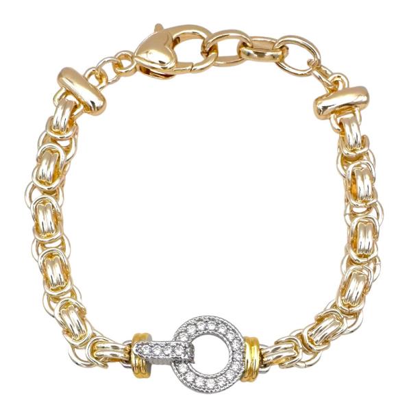CZ Pave Link Bracelet
