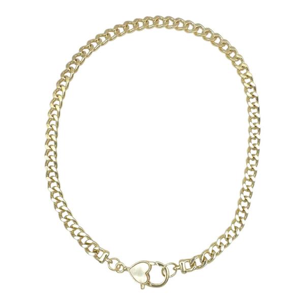 Metal Heart Lock Necklace