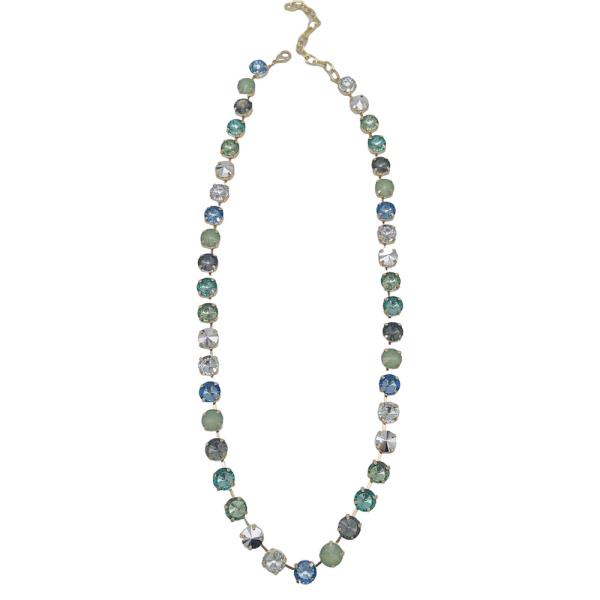 Blue Multi Stone Necklace