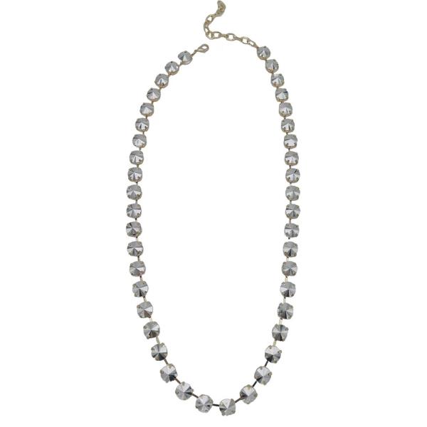 Metallic Stone Necklace